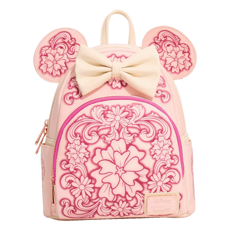 Minnie Mouse Floral Tooling Mini Backpack - Disney, , hi-res view 1